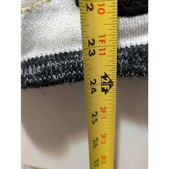 Ugly Christmas Sweater Vest Size S Santa Reindeer Gold Felt Rudolph Holiday Time - Picture 11 of 11